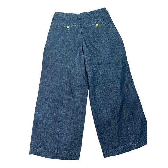 Maeve by Anthropologie high rise cropped pleated Women denim Blue Size 28 - Picture 2 of 7